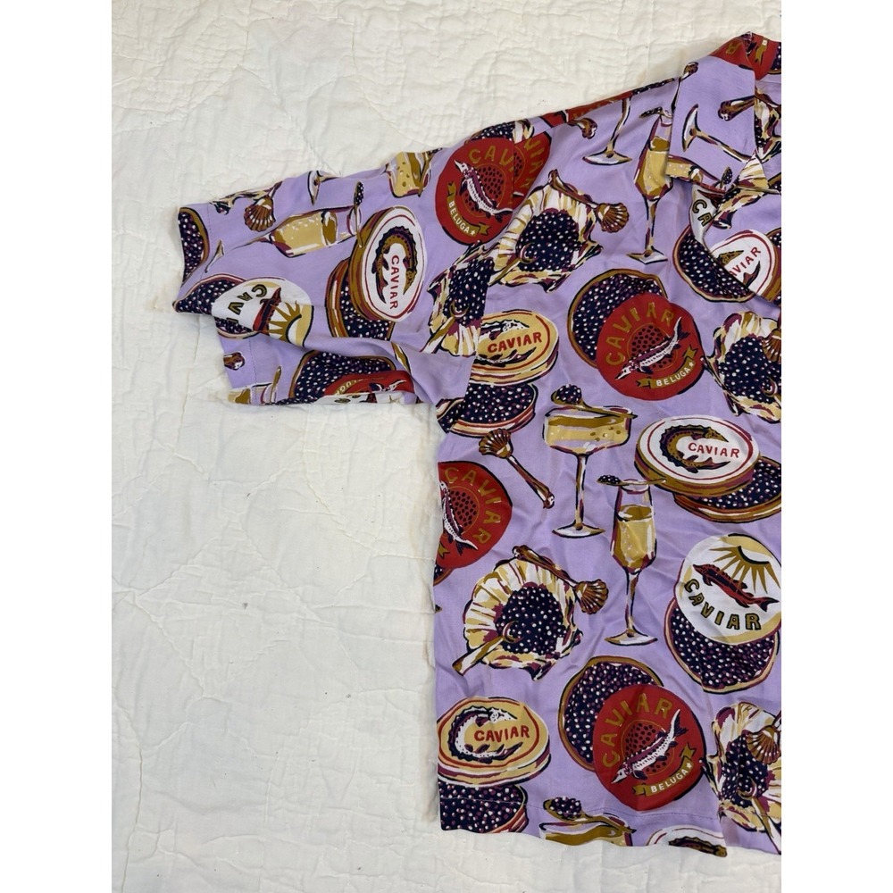 Print Fresh EcoSatin Wildest Dreams Pajamas Set in Champagne & Caviar Lavender S - Picture 6 of 11